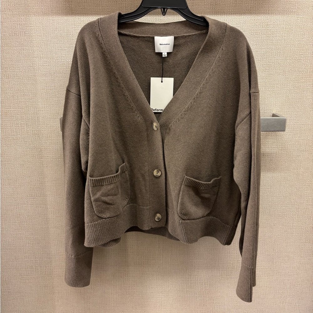 Reformation Hayes Cashmere Blend Cardigan